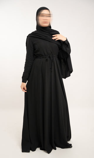 Abaya Jazz trapèze - Vison/Galet