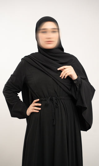 Abaya Jazz trapèze - Vison/Galet