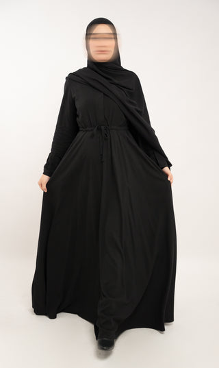 Abaya Jazz trapèze - Vison/Galet