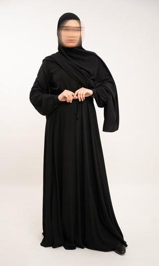 Abaya Jazz trapèze - Vison/Galet