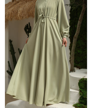 Abaya Maleekah TAYMA - Pastel Green