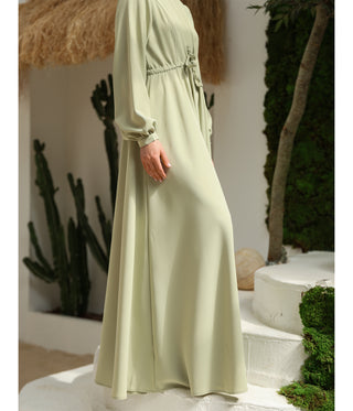 Abaya Maleekah TAYMA - Pastel Green