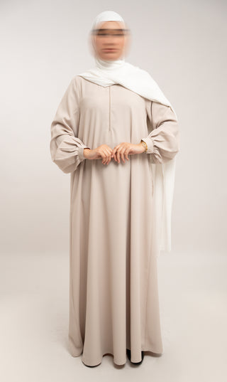 A-line Abaya TAYMA R - Cream