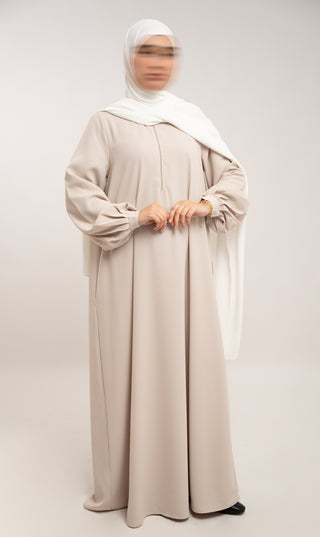 A-line Abaya TAYMA R - Cream