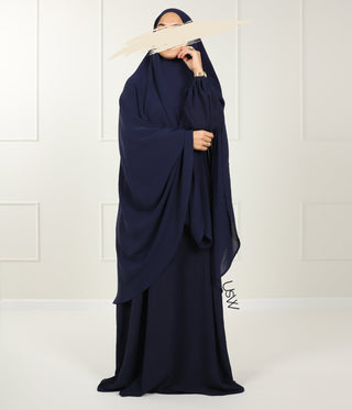 Hip Khimar Stretch Arrzha - Bleu Gray