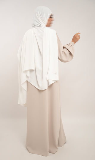 A-line Abaya TAYMA R - Cream