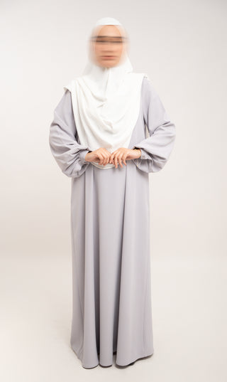 A-line Abaya TAYMA R - Smokey Sand