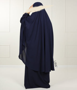 Hip Khimar Stretch Arrzha - Bleu Gray