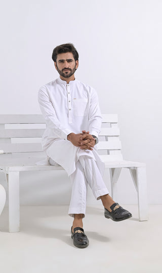 Sarwal Kameez SOFT line - Off White