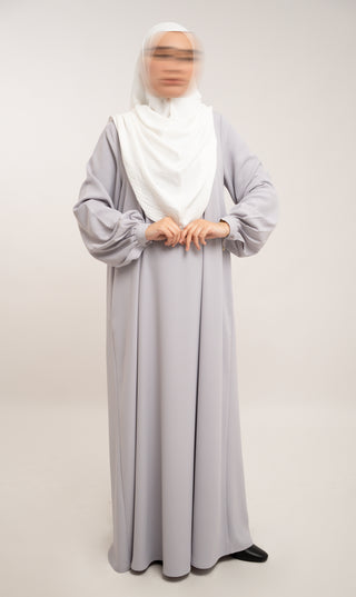 A-line Abaya TAYMA R - Smokey Sand