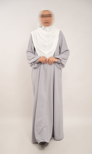 A-line Abaya TAYMA R - Smokey Sand