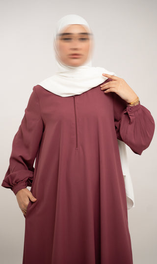 A-line Abaya TAYMA R - Peony