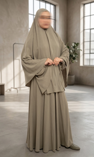 Abaya Maleekah Rayon - Laurel