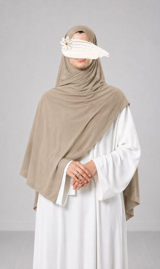 Premium Modal Cotton Scarf - Light Taupe