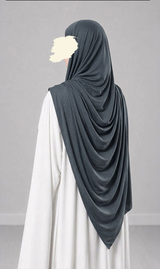Premium Modal Cotton Scarf - Charcoal Grey