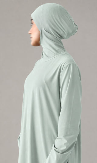 3 - Layer Burkini Long - Aqua Green