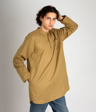 Linnen Kurti Yahya - Khaki