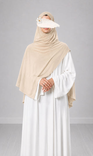 Premium Modal Cotton Scarf - Ivory
