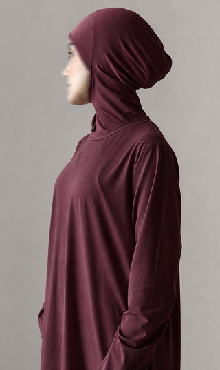 3 - Layer Burkini Long - Plum