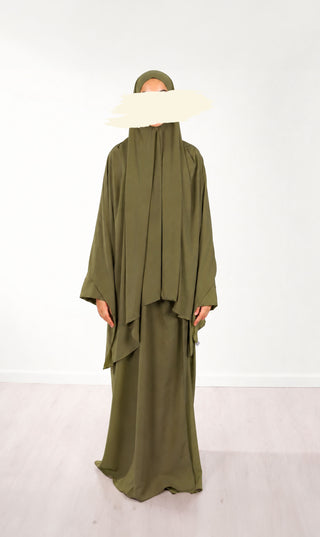 Prem. Jersey Sjaal UsW 100*200 - Olive Green
