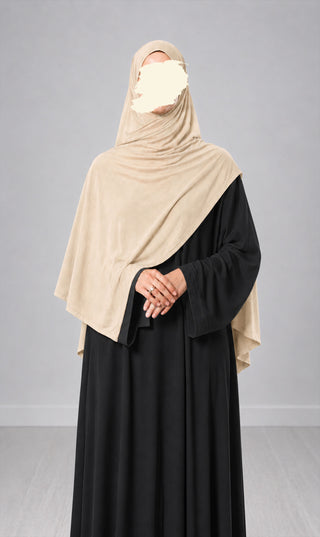Premium Modal Cotton Scarf - Beige