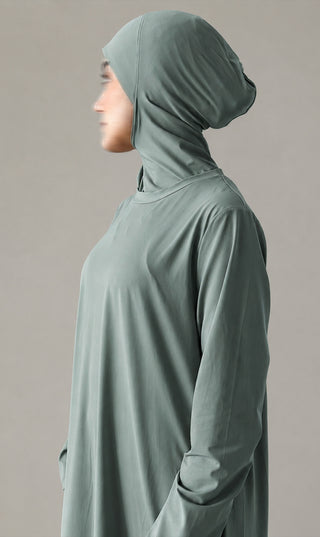 3 - Layer Burkini Long - Aqua Green