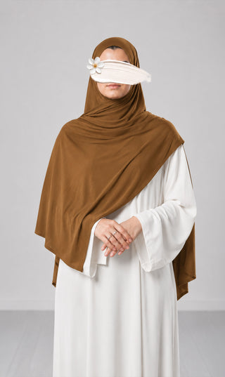 Premium Modal Cotton Scarf - Camel