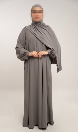 A-Linien-Abaya TAYMA R - Grau