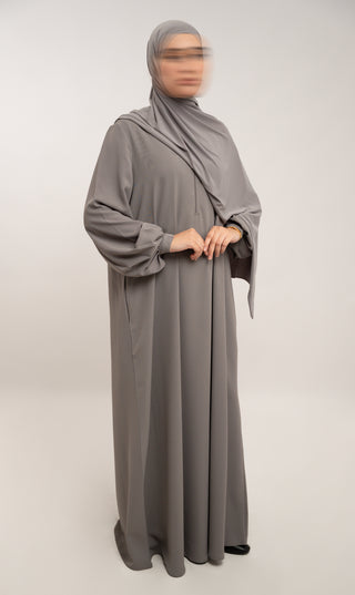 A-Linien-Abaya TAYMA R - Grau