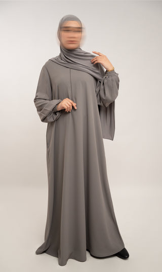A-Linien-Abaya TAYMA R - Grau