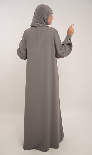 A-Linien-Abaya TAYMA R - Grau