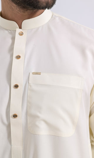 Sarwal Kameez SOFT line - Cream