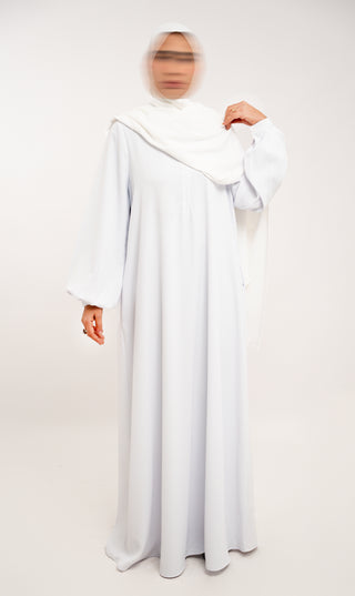 A-line Abaya TAYMA R - White