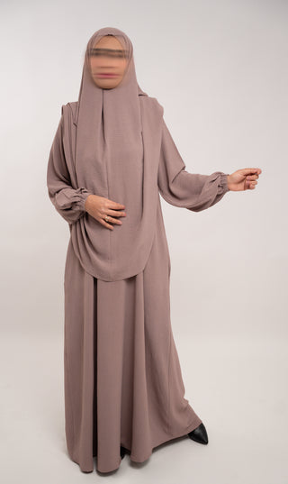 A-line Puff Jazz Abaya R - Mink