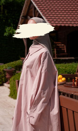 Oversized  Cotton Blouse Dress