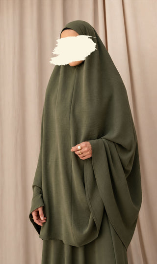 Knie Khimar met Rok set JAZZ - Leaf