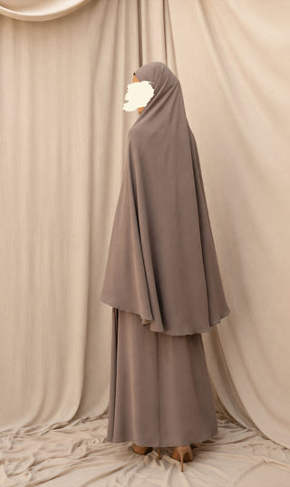Knie Khimar met Rok set JAZZ - Mink