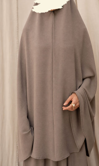 Knie Khimar met Rok set JAZZ - Mink