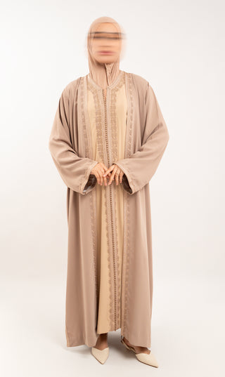 Safoura 2-D Kaftan Nude