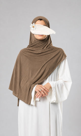 Premium Modal Cotton Scarf -Dark Taupe