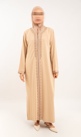 Safoura 2-D Kaftan Nude