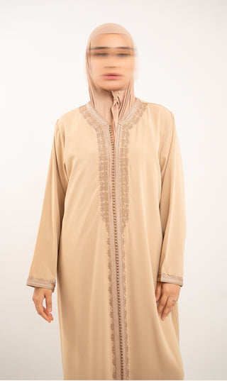 Safoura 2-D Kaftan Nude