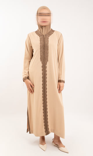 Safoura 2-D Kaftan Taupe