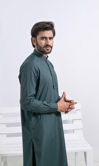 Sarwal Kameez SOFT line - Moss