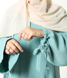 Abaya Himam Open Front -  Mint