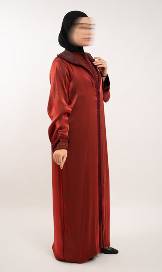 Safoura 2-D Kaftan Bordeaux