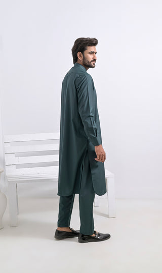 Sarwal Kameez SOFT line - Moss