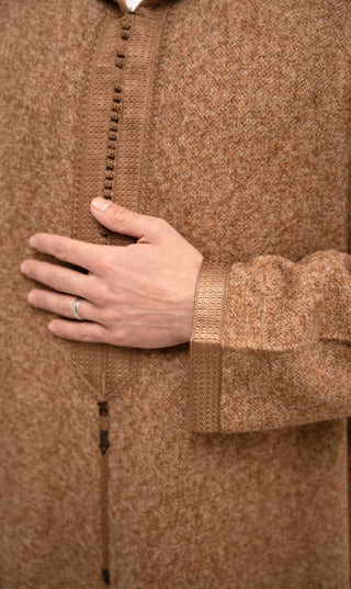 Djellaba Soft Kashmir - Autmun Brown