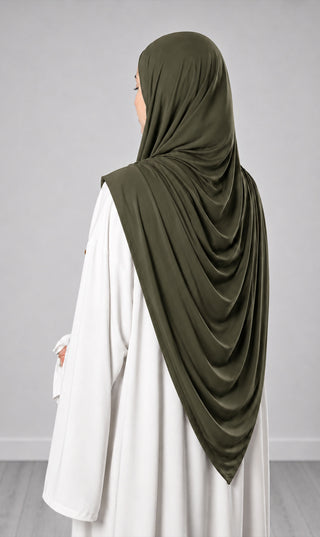 Premium Modal Cotton Scarf - Kaki