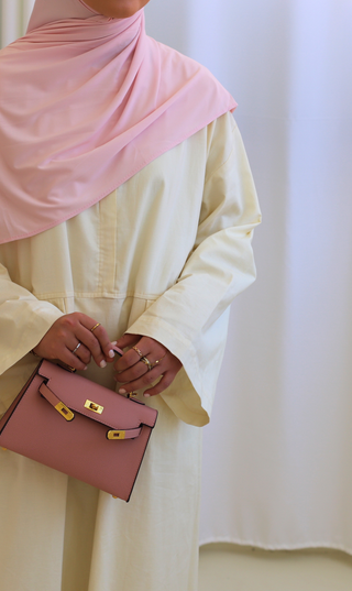 Cotton Oversized Abaya – Butter Vanilla